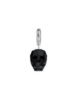 Skull charms 13mm jet Charms- 1