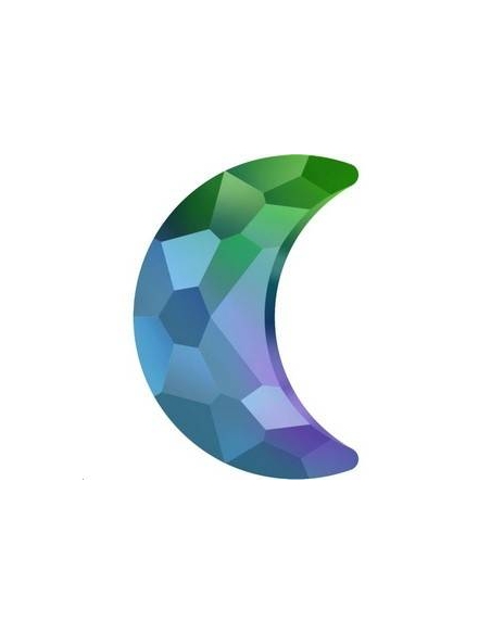 Moon flat back 8mm scarabaeus green  Moon flat back (2813)- 2 Moon flat back 8mm scarabaeus green  Moon flat back (2813)- 2