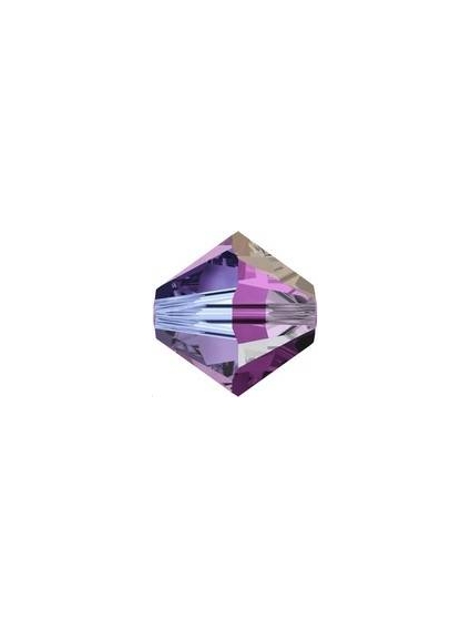 Lot toupies 4MM Amethyst AB 2X  Toupies 4mm AB2X (5301/5328)- 1