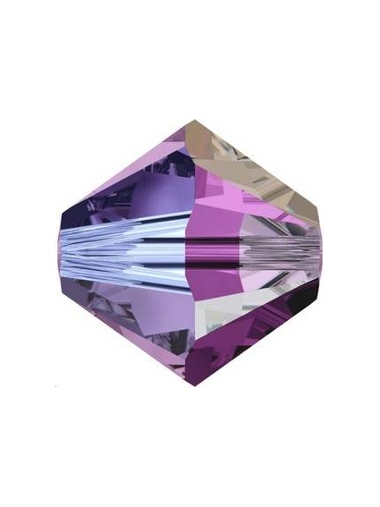 Lot toupies 4MM Amethyst AB 2X  Toupies 4mm AB2X (5301/5328)- 1 2