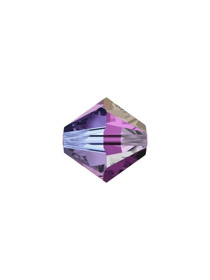 Lot toupies 4MM Amethyst AB 2X  Toupies 4mm AB2X (5301/5328)- 2