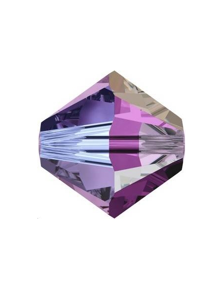 Lot toupies 4MM Amethyst AB 2X  Toupies 4mm AB2X (5301/5328)- 2 Lot toupies 4MM Amethyst AB 2X  Toupies 4mm AB2X (5301/5328)- 2