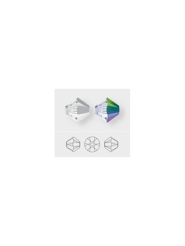 Lot toupies 4MM Amethyst AB 2X  Toupies 4mm AB2X (5301/5328)- 3