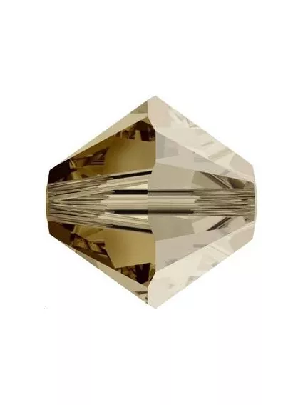 Lot toupies 4MM L.col. topaz satin  Toupies 4mm satin (5301/5328)- 1 2