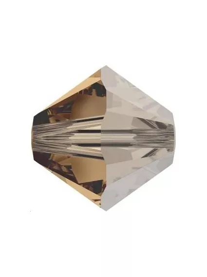 Lot toupies 4MM L. sm. topaz satin  Toupies 4mm satin (5301/5328)- 1 2