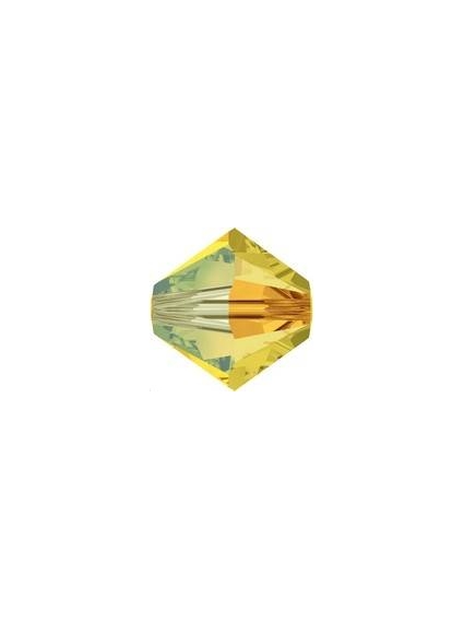 Lot toupies 4MM Light topaz AB 2X  Toupies 4mm AB2X (5301/5328)- 1