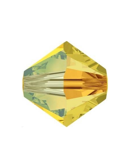 Lot toupies 4MM Light topaz AB 2X  Toupies 4mm AB2X (5301/5328)- 2