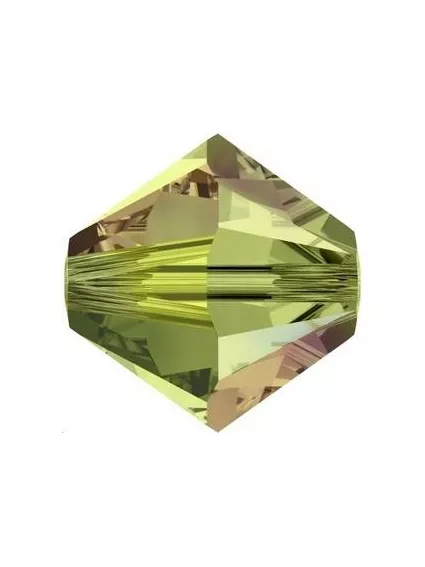 Lot toupies 4MM Olivine AB 2X  Toupies 4mm AB2X (5301/5328)- 1 2