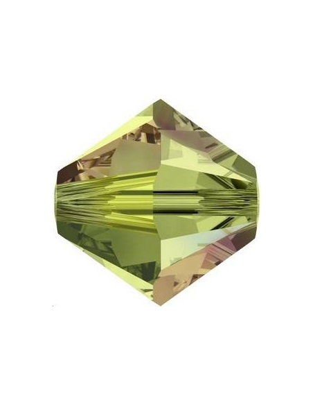 Lot toupies 4MM Olivine AB 2X  Toupies 4mm AB2X (5301/5328)- 2 Lot toupies 4MM Olivine AB 2X  Toupies 4mm AB2X (5301/5328)- 2