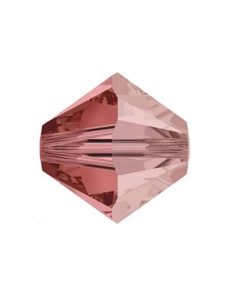 Lot toupies 4MM Padparadscha satin  Toupies 4mm satin (5301/5328)- 2 Lot toupies 4MM Padparadscha satin  Toupies 4mm satin (5301/5328)- 2