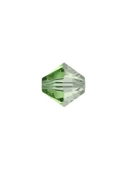 Lot toupies 4MM Peridot satin  Toupies 4mm satin (5301/5328)- 1