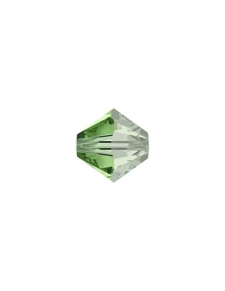 Lot toupies 4MM Peridot satin  Toupies 4mm satin (5301/5328)- 1