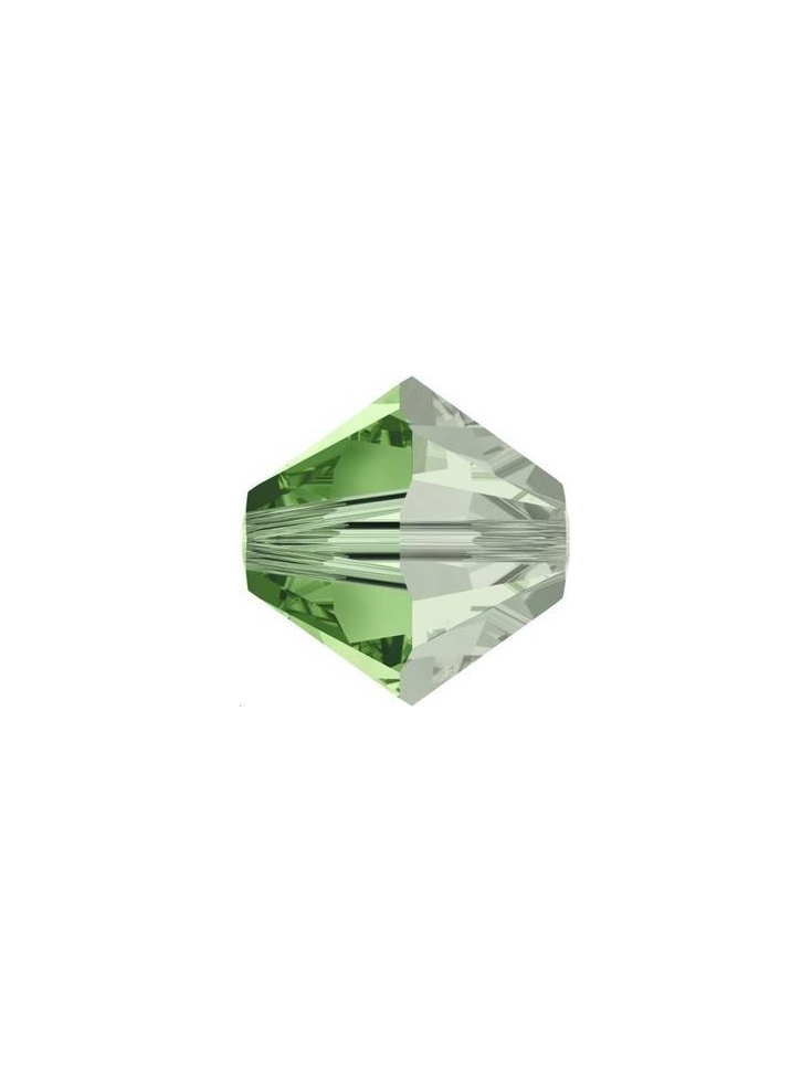 Lot toupies 4MM Peridot satin  Toupies 4mm satin (5301/5328)- 2