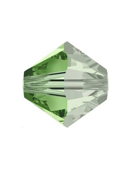 Lot toupies 4MM Peridot satin  Toupies 4mm satin (5301/5328)- 2