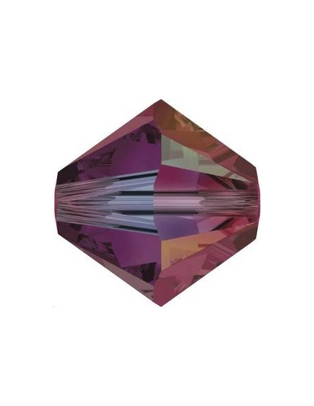 Lot toupies 4MM Ruby AB 2X  Toupies 4mm AB2X (5301/5328)- 2 Lot toupies 4MM Ruby AB 2X  Toupies 4mm AB2X (5301/5328)- 2