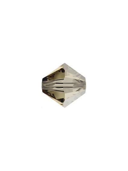 Lot toupies 4MM Smoky quartz satin  Toupies 4mm satin (5301/5328)- 1