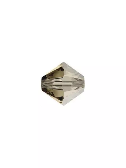 Lot toupies 4MM Smoky quartz satin  Toupies 4mm satin (5301/5328)- 1