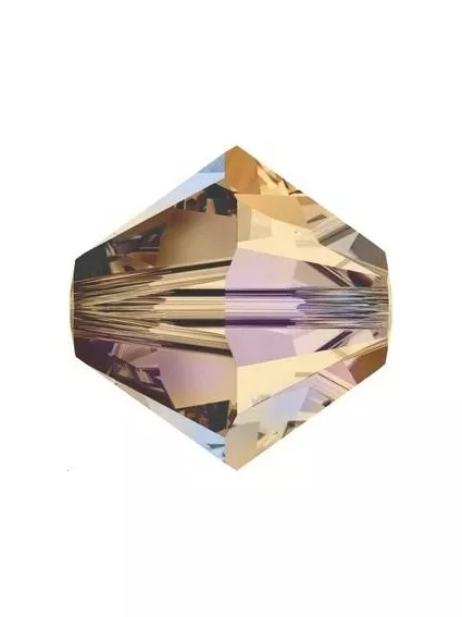 Lot toupies 4MM Smoked topaz AB 2X  Toupies 4mm AB2X (5301/5328)- 1 2