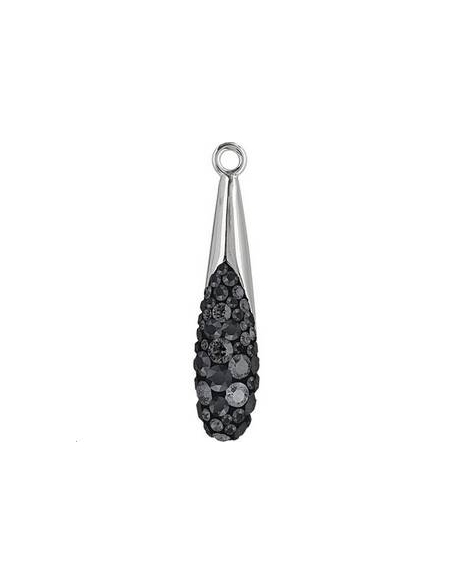 Pavé pendant goutte 20 mm   Pave pendants goutte (67452)- 2