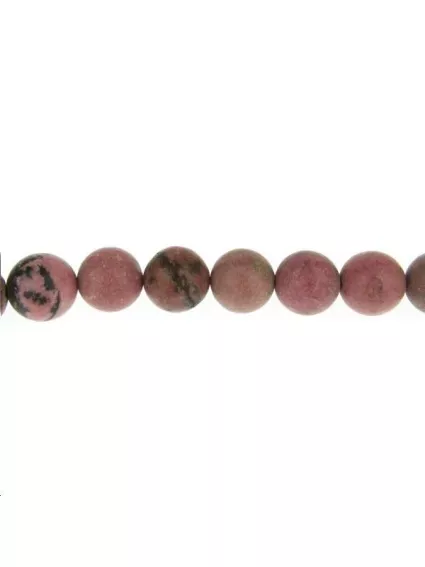 Rhodonite mate 15-16mm  Les perles rondes 16-17mm en lot- 1