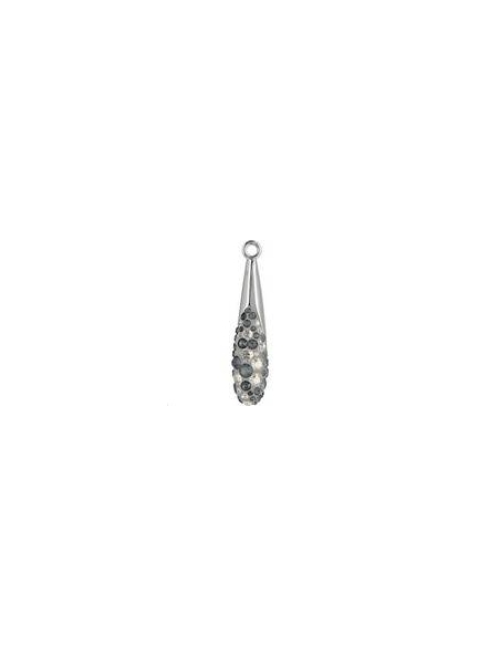 Pavé pendant goutte 20 mm  Pave pendants goutte (67452)- 1 Pavé pendant goutte 20 mm  Pave pendants goutte (67452)- 1
