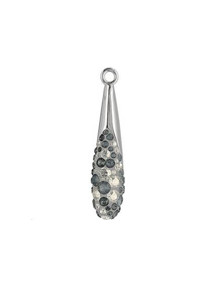 Pavé pendant goutte 20 mm  Pave pendants goutte (67452)- 1 2