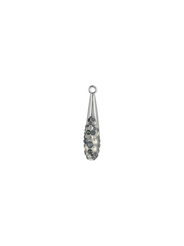 Pavé pendant goutte 20 mm  Pave pendants goutte (67452)- 2