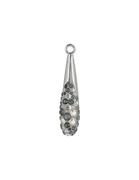 Pavé pendant goutte 20 mm  Pave pendants goutte (67452)- 2 Pavé pendant goutte 20 mm  Pave pendants goutte (67452)- 2