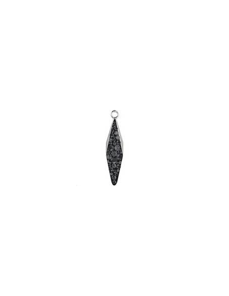 Pavé pendant goutte 20 mm   Pave pendants goutte losange (67472)- 1