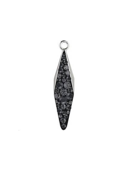 Pavé pendant goutte 20 mm   Pave pendants goutte losange (67472)- 1 2