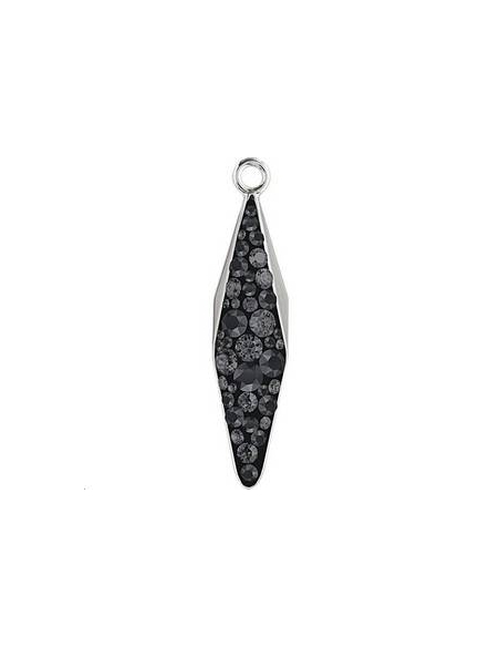 Pavé pendant goutte 20 mm   Pave pendants goutte losange (67472)- 2