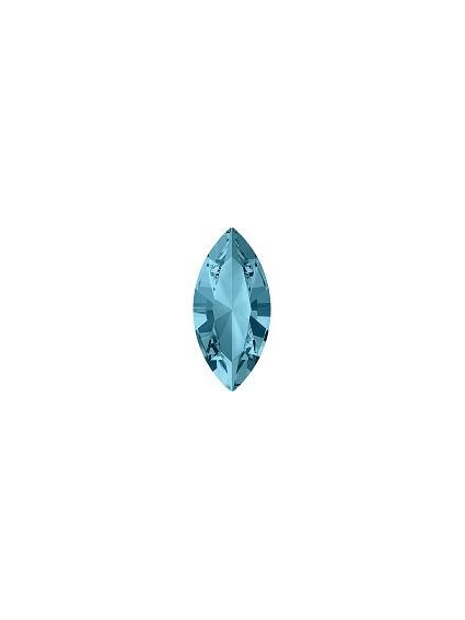 Navette 10X5mm Aquamarine foiled 2