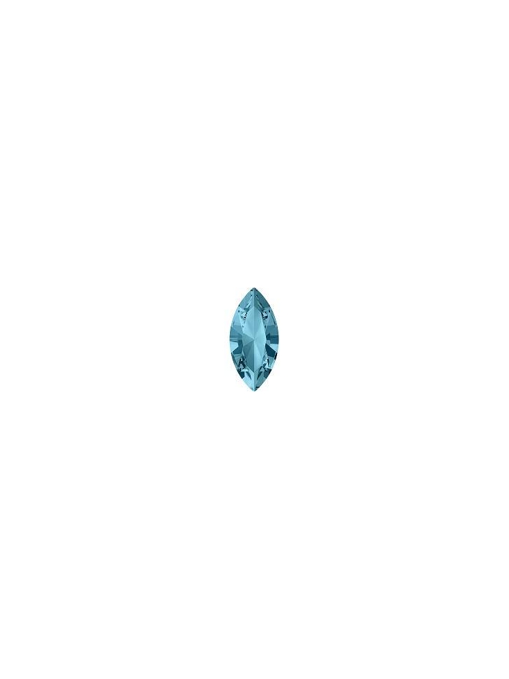 Navette 10X5mm Aquamarine foiled  Navette 10x5mm (4200)- 1