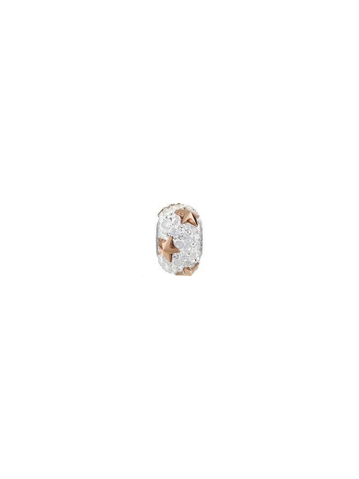 Pave bead 15mm cr ro go/wh op  (181712/2)- 1