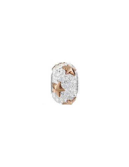 Pave bead 15mm cr ro go/wh op  (181712/2)- 1