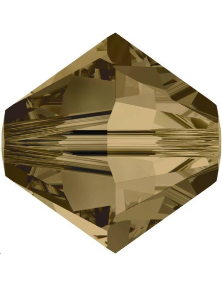 Lot bicônes 4 mm  cr bronze shade   Toupies 4mm couleurs simples (5301/5328)- 1