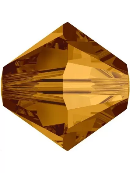 Lot bicônes 4 mm  cr copper   Toupies 4mm couleurs simples (5301/5328)- 1