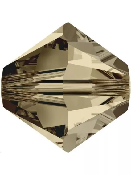 Lot bicônes 4 mm  smoky quartz   Toupies 4mm couleurs simples (5301/5328)- 1