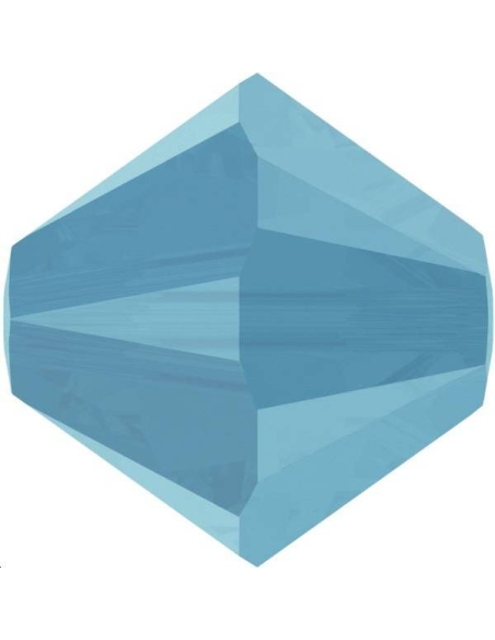 Lot bicônes 4 mm  turquoise   Toupies 4mm couleurs simples (5301/5328)- 1 Lot bicônes 4 mm  turquoise   Toupies 4mm couleurs simples (5301/5328)- 1