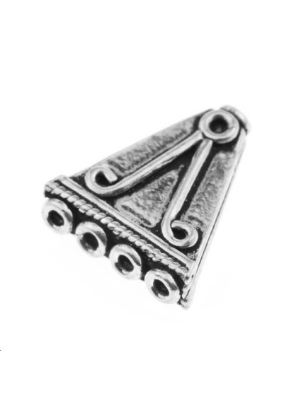 Triangle 4 trous 19x16mm argent 925/000  L argent 925- 1