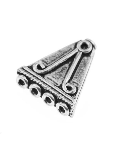 Triangle 4 trous 19x16mm argent 925/000  L argent 925- 1