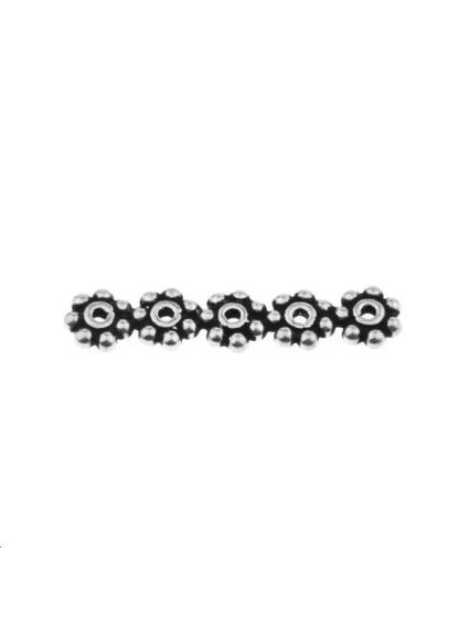 Distanciateur 5 trous 20x4mm argent 925/000  L argent 925- 1