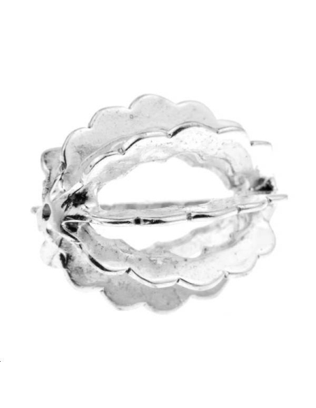 Ovale ajouré festonné 23x16mm argent 925/000  L argent 925- 1