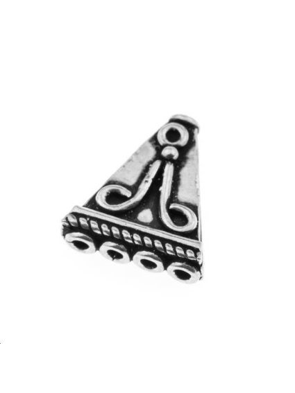 Triangle 4 trous 16x14mm argent 925/000  L argent 925- 1