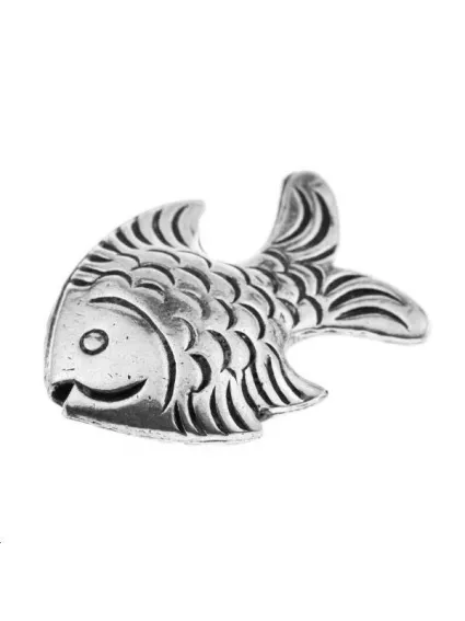 Poisson 2 trous passants 23x17mm argent 925/000  L argent 925- 1