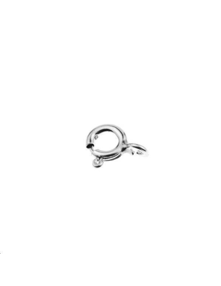 Fermoir ressort 5mm argent 925/000  L argent 925- 1 Fermoir ressort 5mm argent 925/000  L argent 925- 1