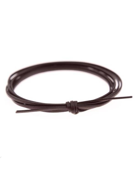 Cuir plat 1mm chocolat  Cuir plat- 1