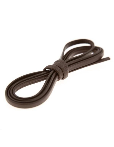 Cuir plat 3,5mm chocolat  Cuir plat- 1
