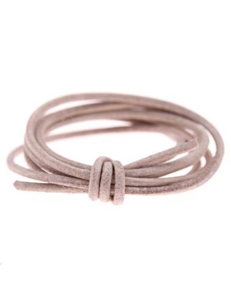 Cuir rond 1.5mm naturel  Cuir rond- 1 Cuir rond 1.5mm naturel  Cuir rond- 1