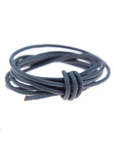 Cuir rond 1.8mm gris  Cuir rond- 1 Cuir rond 1.8mm gris  Cuir rond- 1